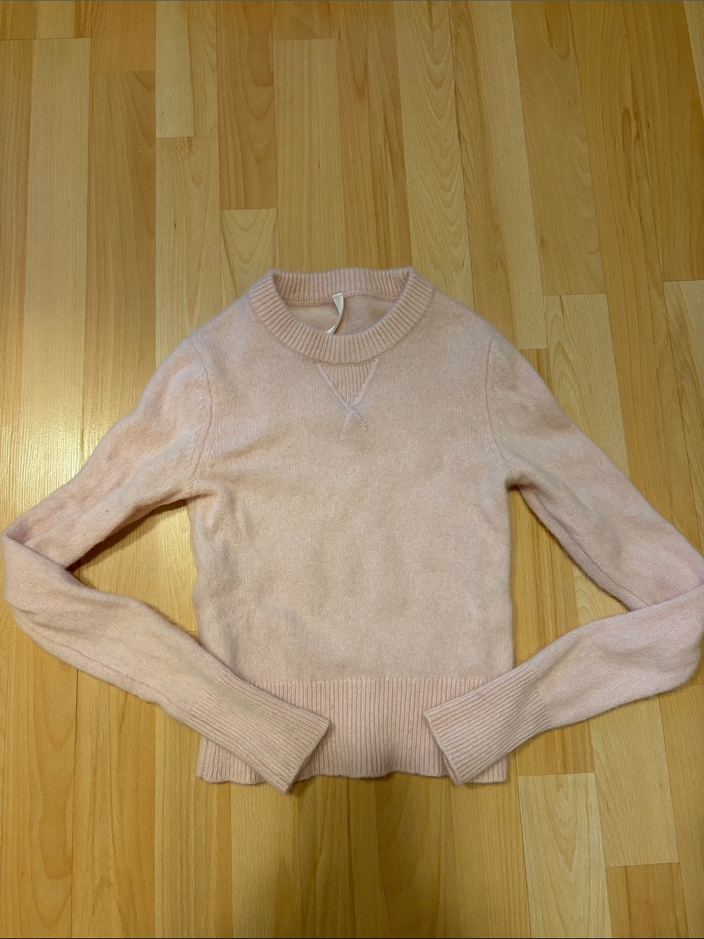 Aritzia Pale Pink Crewneck Sweater